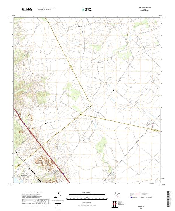 Tynan topographic map thumbnail