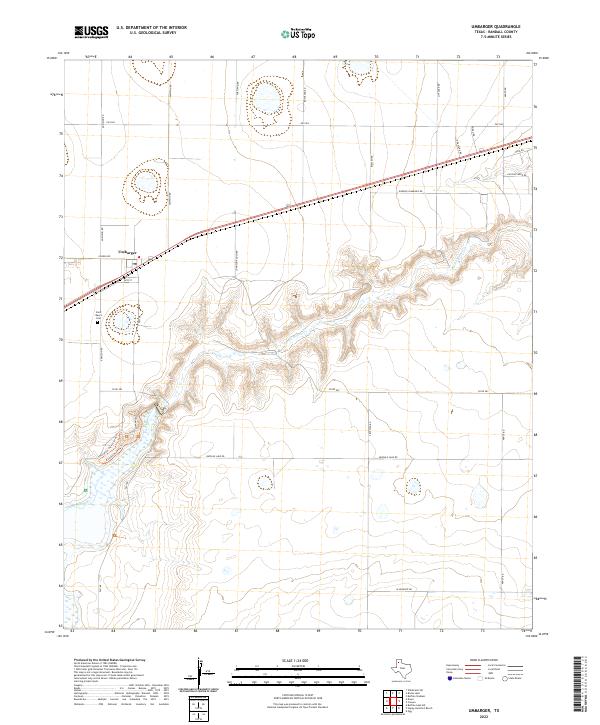 Umbarger 2022 topographic map thumbnail