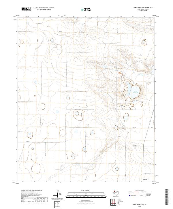 Upper White Lake topographic map thumbnail