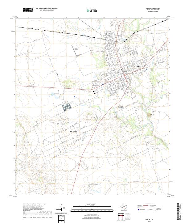 Uvalde 2022 topographic map thumbnail