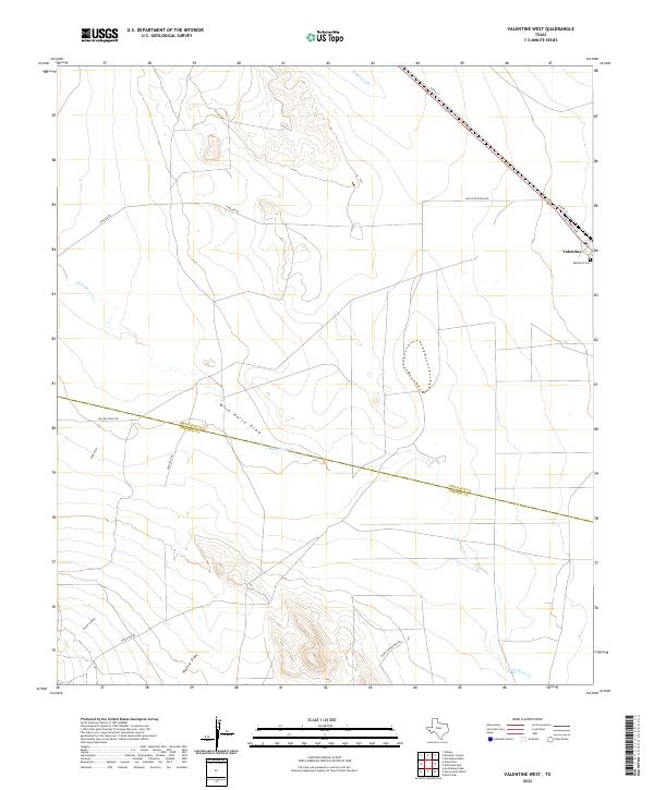Valentine West 2022 topographic map thumbnail