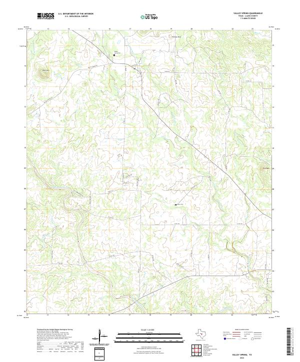 Valley Spring 2022 topographic map thumbnail