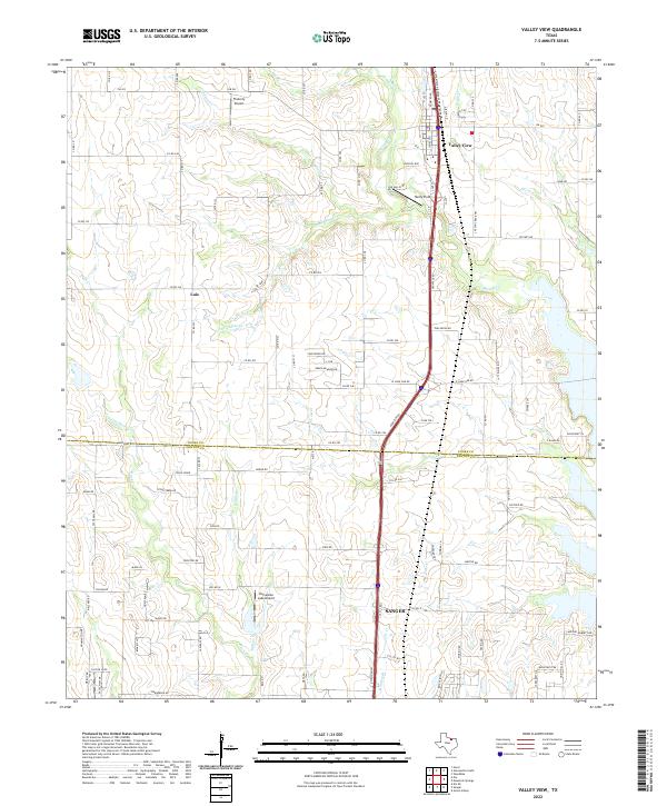 Valley View 2022 topographic map thumbnail
