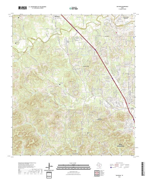 Van Raub 2022 topographic map thumbnail