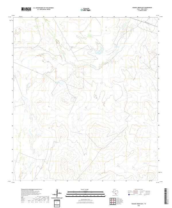 Venado Creek East topographic map thumbnail