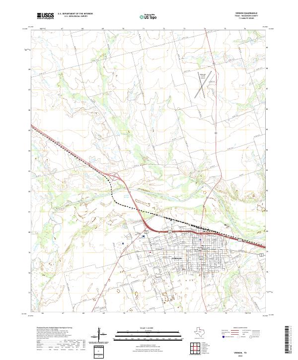 Vernon 2022 topographic map thumbnail