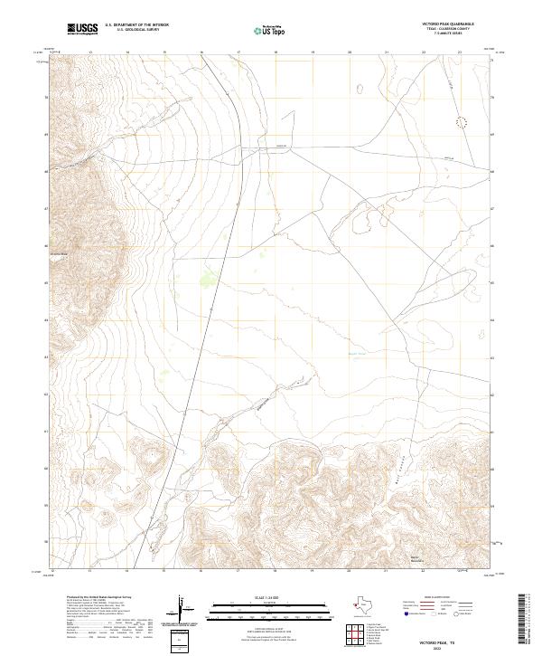 Victorio Peak 2022 topographic map thumbnail