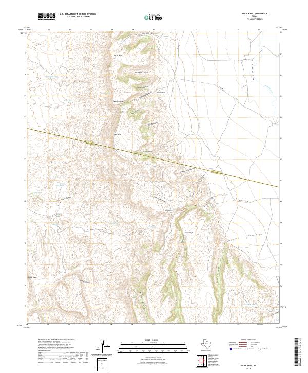 Vieja Pass 2022 topographic map thumbnail