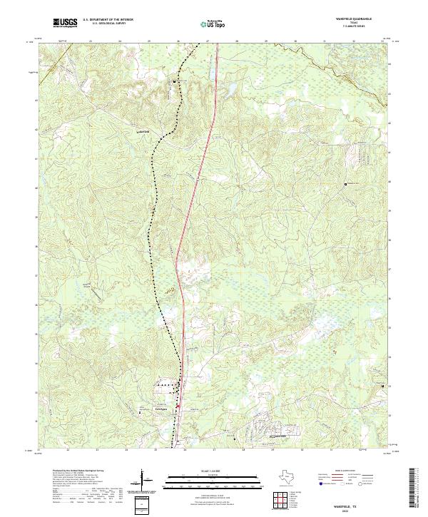 Wakefield topographic map thumbnail