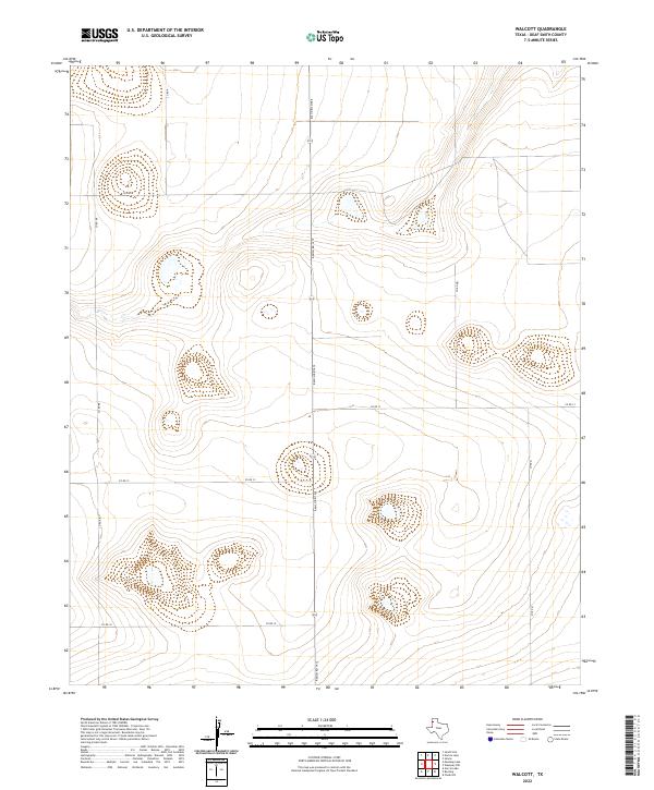 Walcott topographic map thumbnail