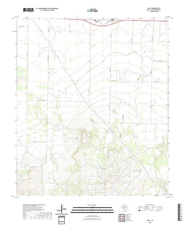 Wall topographic map thumbnail