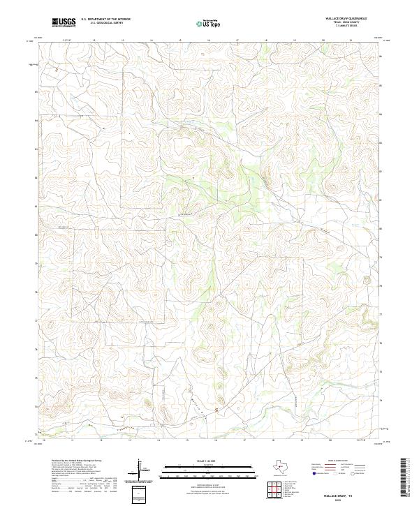 Wallace Draw 2022 topographic map thumbnail