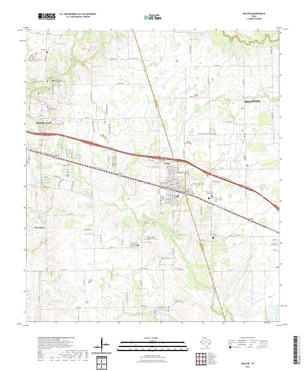 Waller topographic map thumbnail