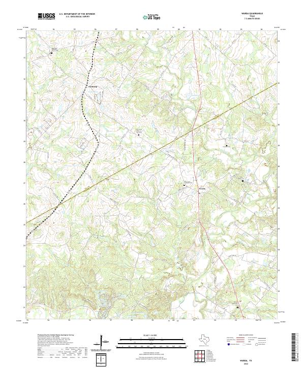 Warda topographic map thumbnail