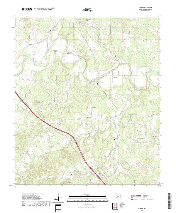 Waring topographic map thumbnail