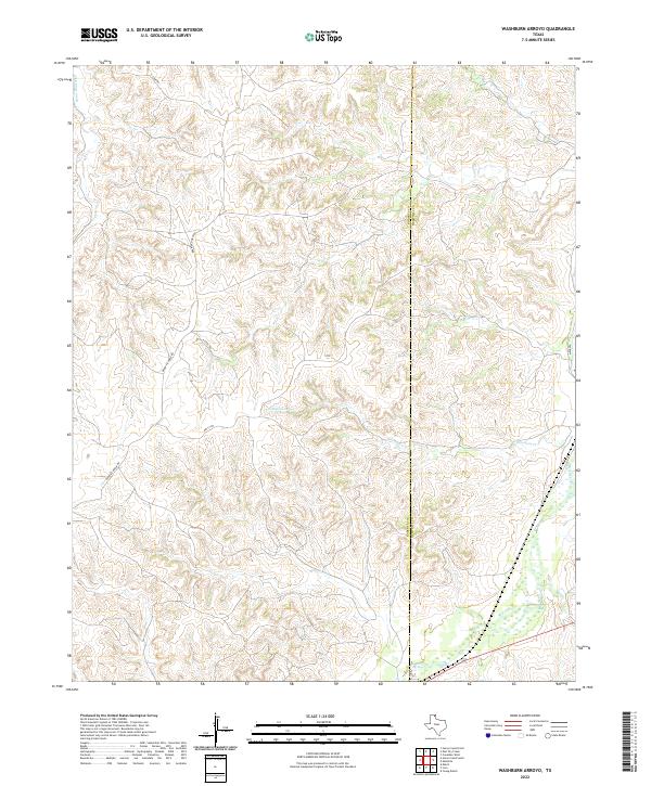 Washburn Arroyo topographic map thumbnail