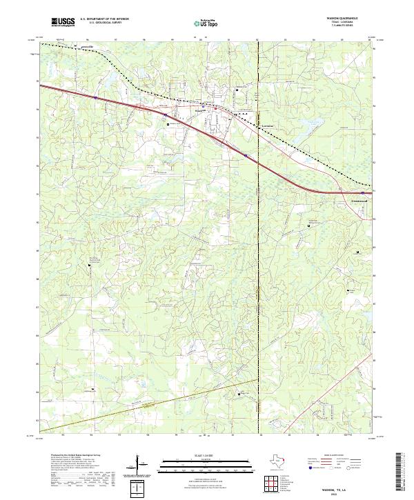 Waskom topographic map thumbnail
