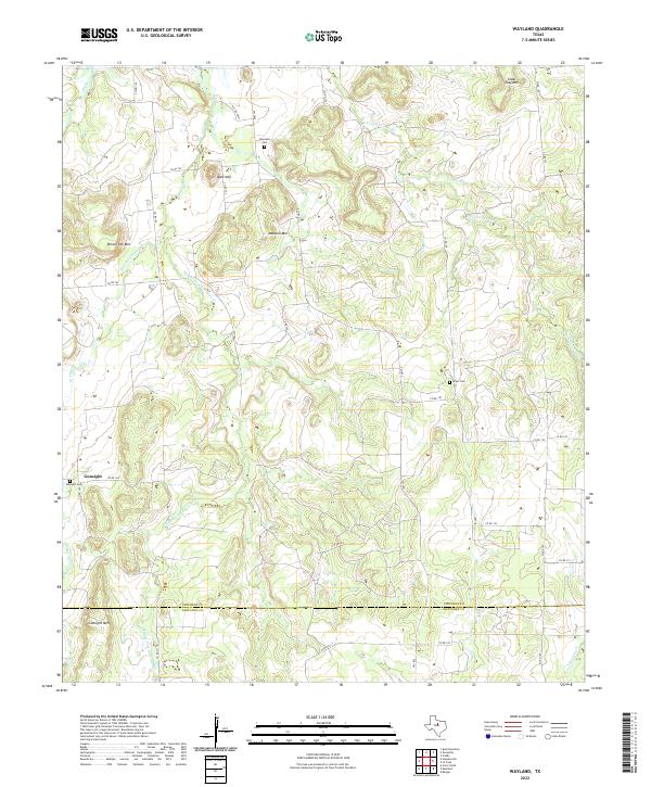 Wayland topographic map thumbnail