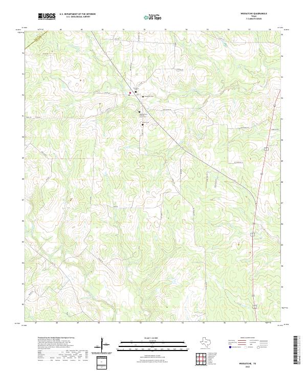 Weesatche topographic map thumbnail