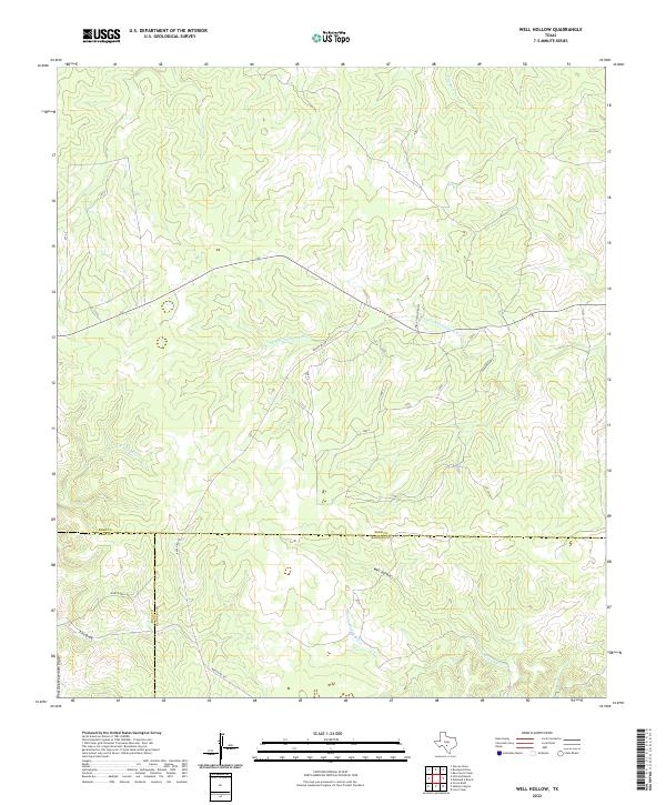 Well Hollow topographic map thumbnail