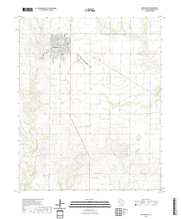 Wellington topographic map thumbnail