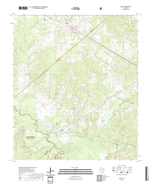 Wells topographic map thumbnail