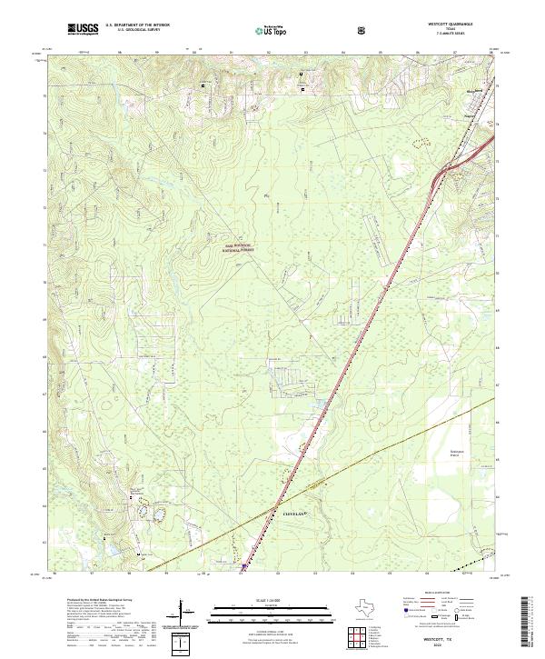 Westcott topographic map thumbnail