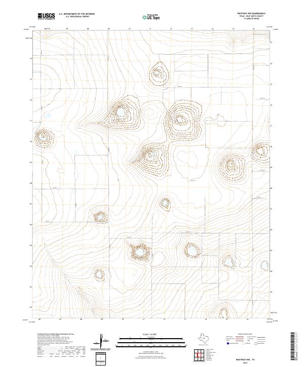 Westway NW topographic map thumbnail