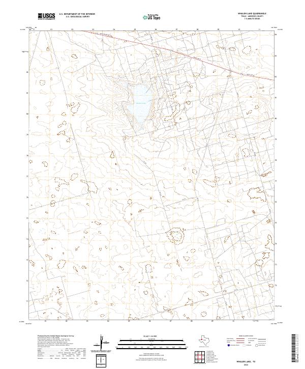 Whalen Lake topographic map thumbnail