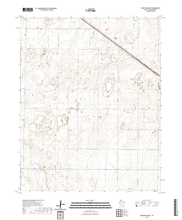 Wharton Ranch topographic map thumbnail