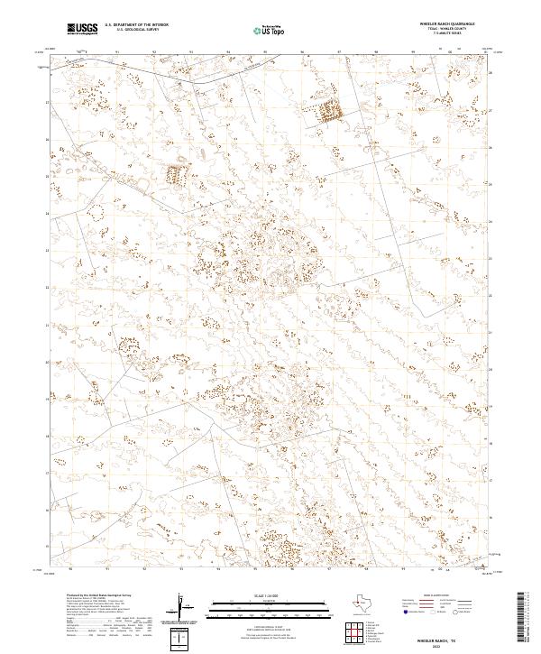 Wheeler Ranch topographic map thumbnail