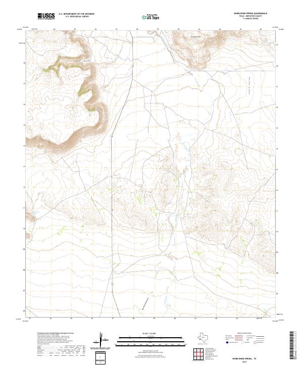 Whirlwind Spring topographic map thumbnail