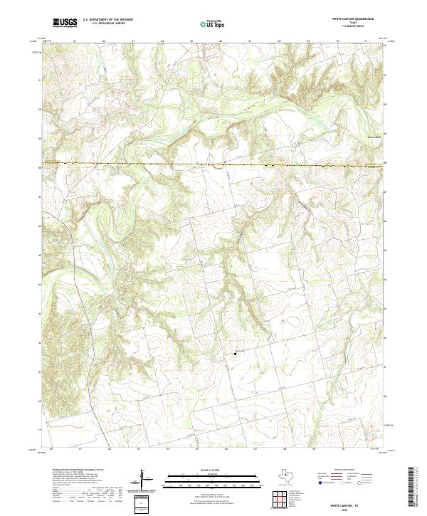 White Canyon topographic map thumbnail