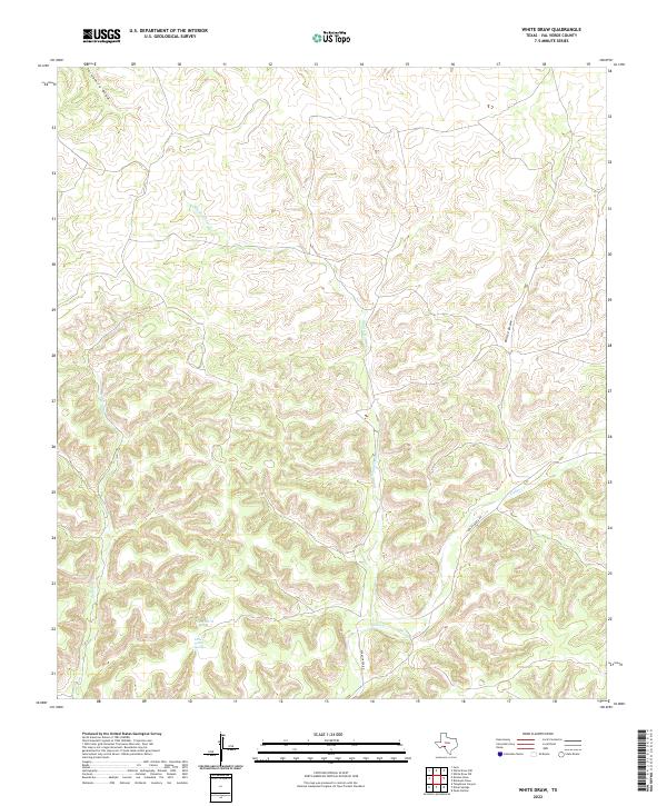 White Draw 2022 topographic map thumbnail