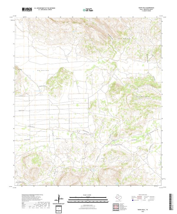 White Hills topographic map thumbnail