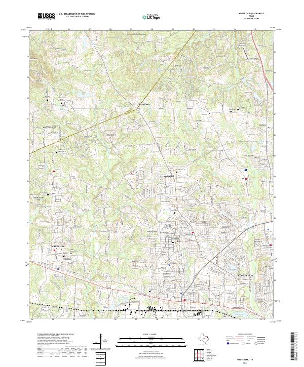 White Oak topographic map thumbnail