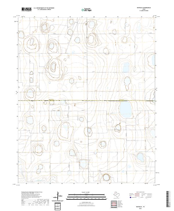 Whiteley topographic map thumbnail