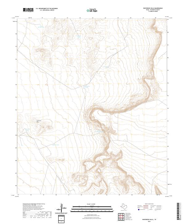 Whiterock Hills topographic map thumbnail