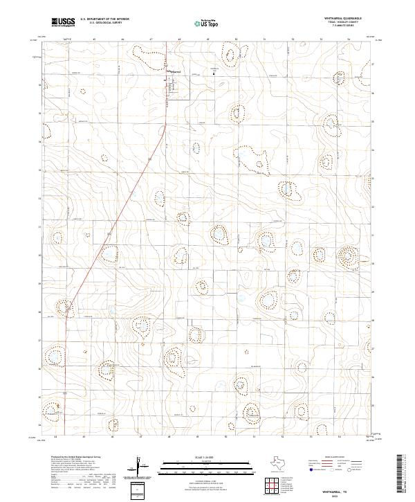 Whitharral topographic map thumbnail