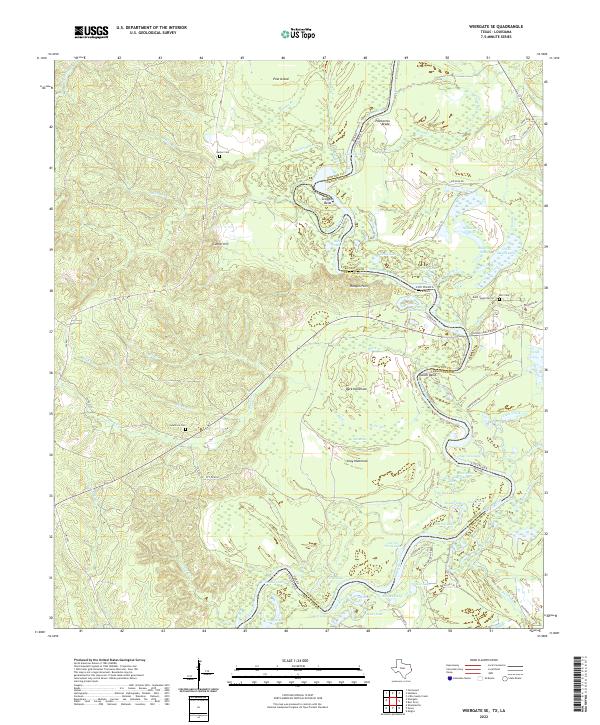 Wiergate SE topographic map thumbnail
