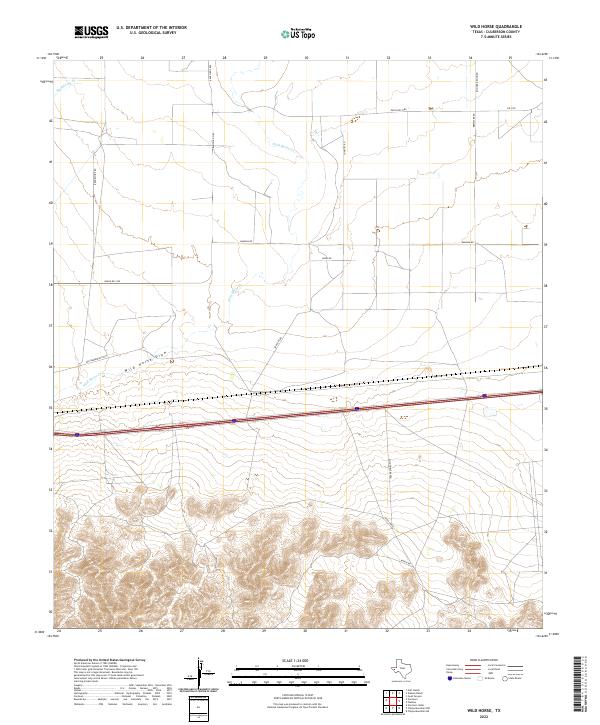 Wild Horse topographic map thumbnail