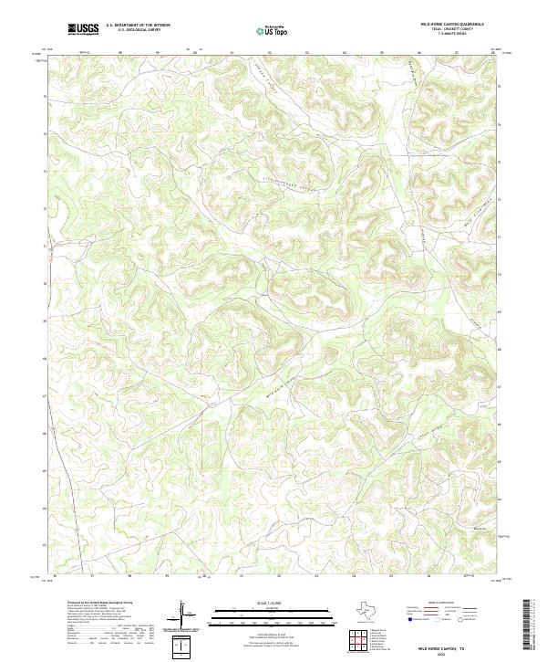 Wild Horse Canyon topographic map thumbnail