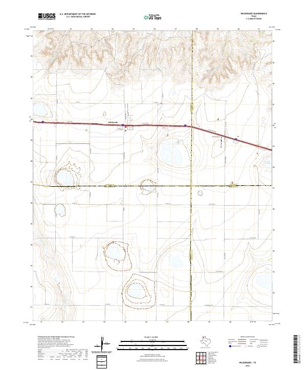 Wildorado topographic map thumbnail