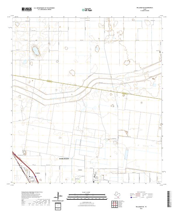 Willamar SW topographic map thumbnail