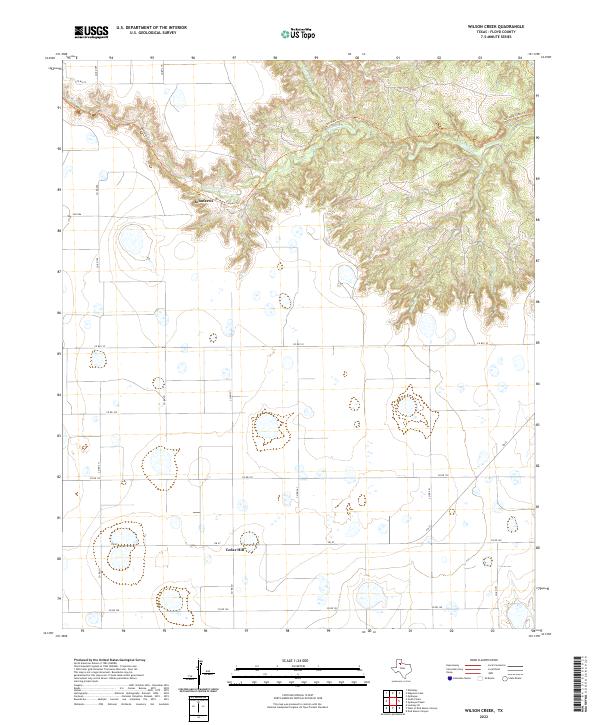 Wilson Creek topographic map thumbnail
