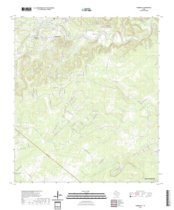 Wimberley topographic map thumbnail
