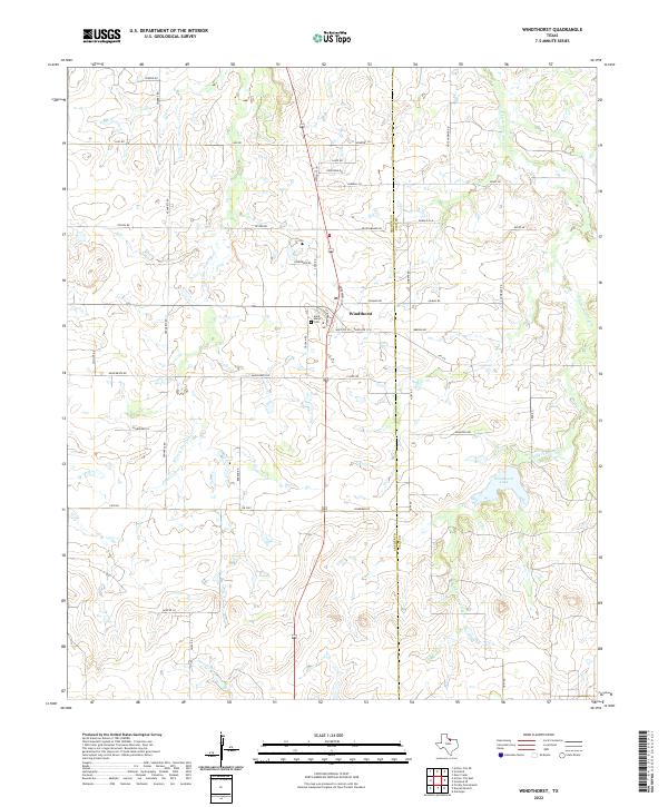 Windthorst topographic map thumbnail
