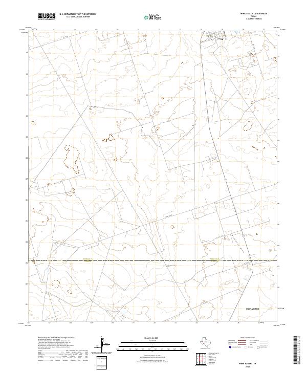 Wink South topographic map thumbnail