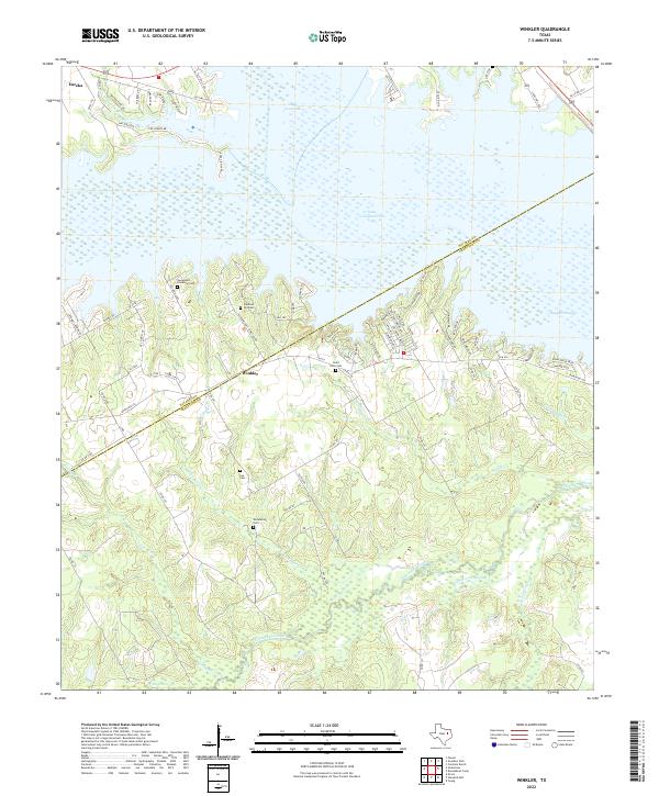 Winkler topographic map thumbnail
