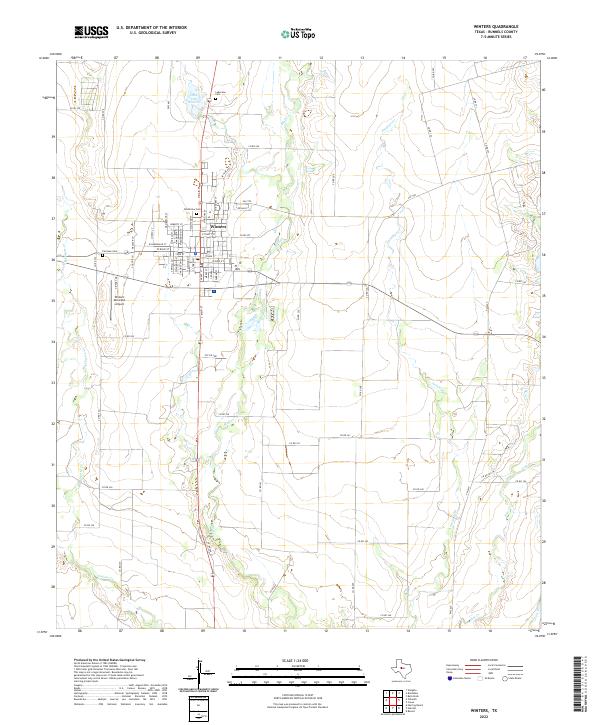 Winters topographic map thumbnail